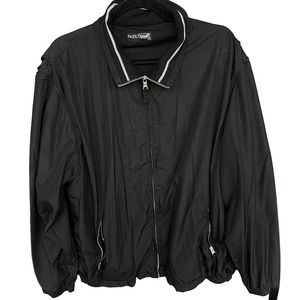 Pacific Fleece Jacket Womens Plus Size 2X XXL Black Full Zip Windbreaker